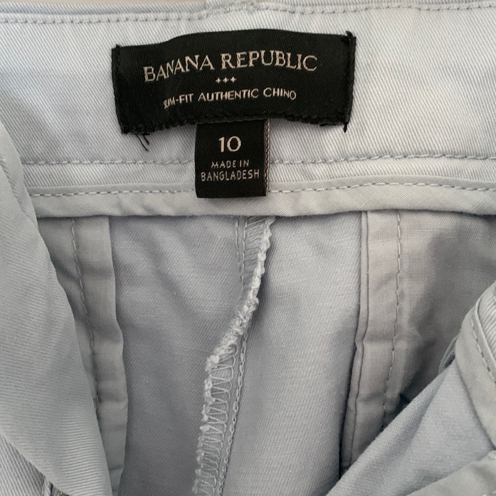 Banana republic blue slim fit authentic chino
